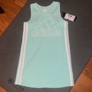Adidas light teal dress.